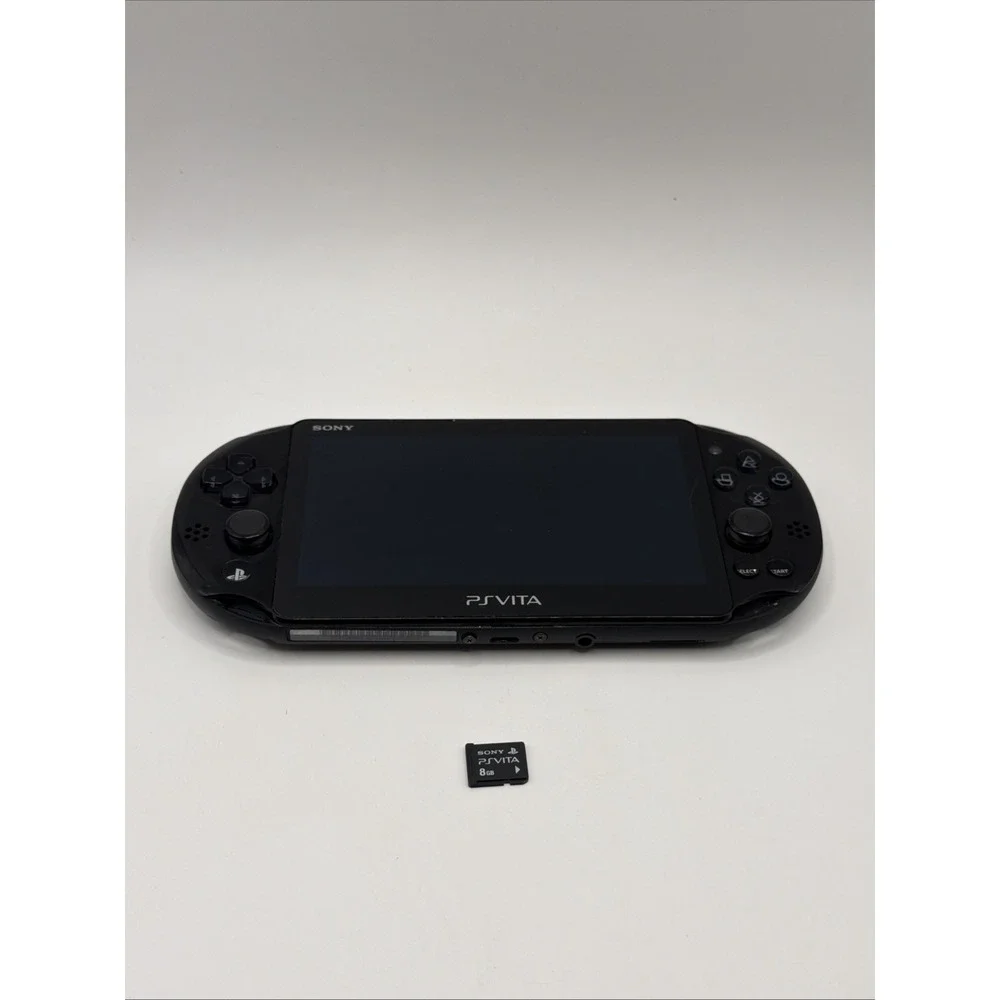 Sony PlayStation Vita Slim PS VITA Pch-2000 Black Console W/ 8GB Memory Card